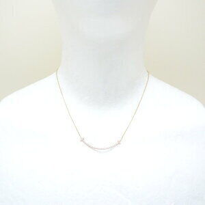 TIFFANY Smile Necklace Diamond Pink Gold Rose